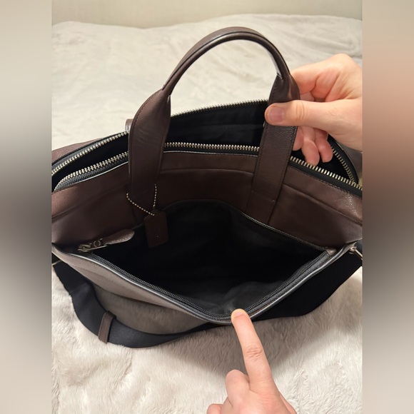 COACH Leather Commuter Briefcase Laptop Bag - Picture 10 of 10